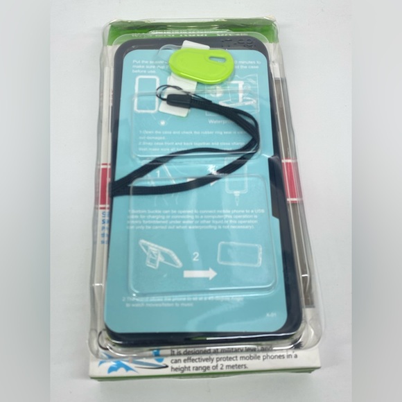 NEW WATERPROOF PHONE CASE FOR IPHONE 11 PRO MAX BLUE/YELLOW - Picture 11 of 12